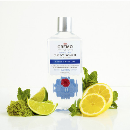 Pack de 3 - CREMO - Cooling Gel Douche | Agrumes & Feuilles de Menthe | Énergisant & Rafraîchissant | 473ml Pack de 3 - CREMO - Cooling Gel Douche | Agrumes & Feuilles de Menthe | Énergisant & Rafraîchissant | 473ml