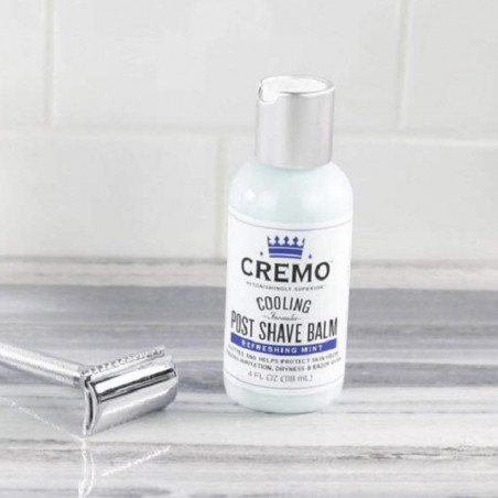 Pack de 2 - CREMO - Cooling Baume Après-Rasage Rafraîchissant Pour Homme | Anti-Feu du Rasoir | 118ml