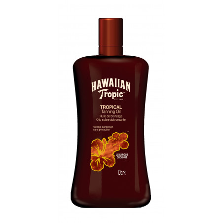 Pack de 2 - Hawaiian Tropic - Huile de bronzage – Noix de coco – 200 ml Pack de 2 - Hawaiian Tropic - Huile de bronzage – Noix de coco – 200 ml