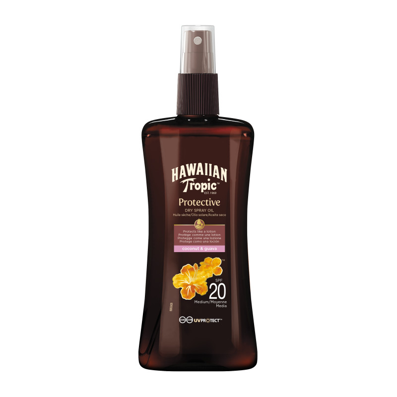 Pack de 2 - Hawaiian Tropic - SPRAY HUILE SOLAIRE PROTECTRICE SPF20 200ml