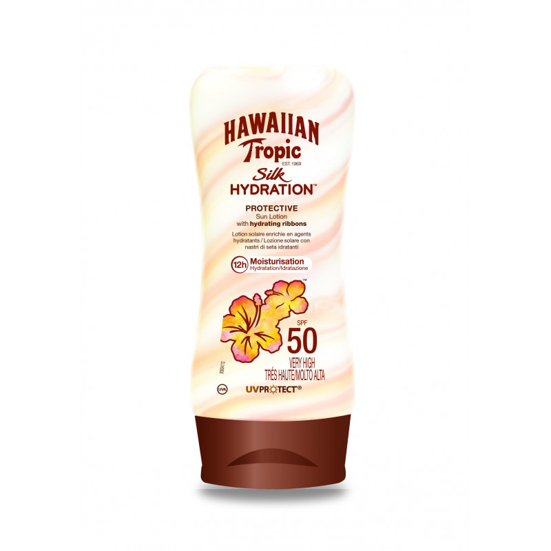 Pack de 2 - Hawaiian Tropic - LOTION PROTECTRICE SILK HYDRATION SPF 50 180ml