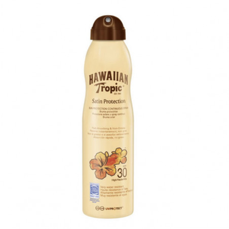 Pack de 2 - Hawaiian Tropic - Brume protectrice satin SPF 30 – Parfum tropical - 220 ml