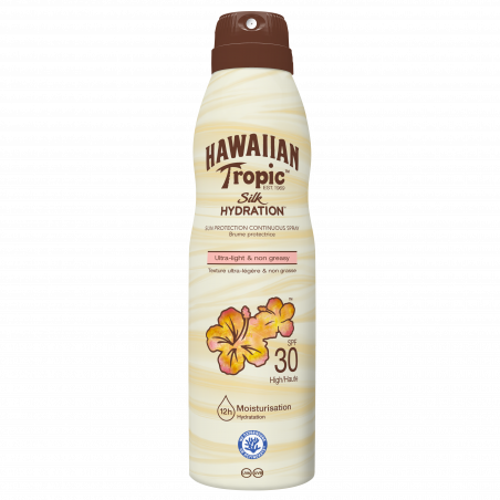 Pack de 2 - Hawaiian Tropic - Brume protectrice hydratante & légère SPF 30 – 177 ml