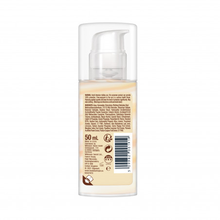 Pack de 2 - Hawaiian Tropic - Lotion protectrice hydratante & légère SPF 30 – Visage - 50 ml
