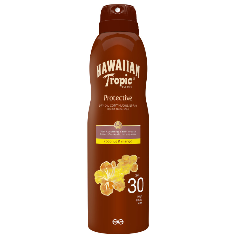 Pack de 2 - Hawaiian Tropic - BRUME D'HUILE  SPF30  180ML