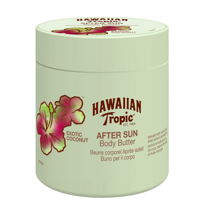 Pack de 2 - Hawaiian Tropic - Beurre corporel après-soleil – Noix de coco – 250 ml