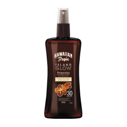 Pack de 2 - Hawaiian Tropic - Spray Huile Island Glow SPF30 200ml