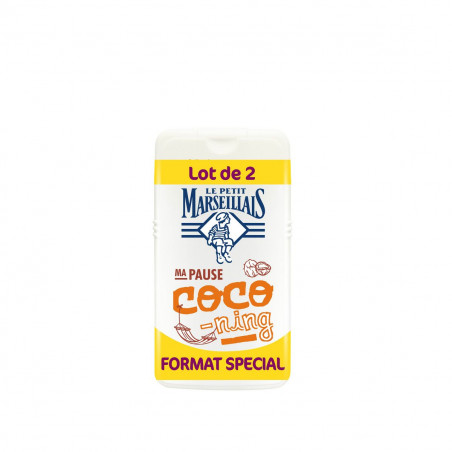 Pack de 3 - LE PETIT MARSEILLAIS Crème de douche coco 2x250ml