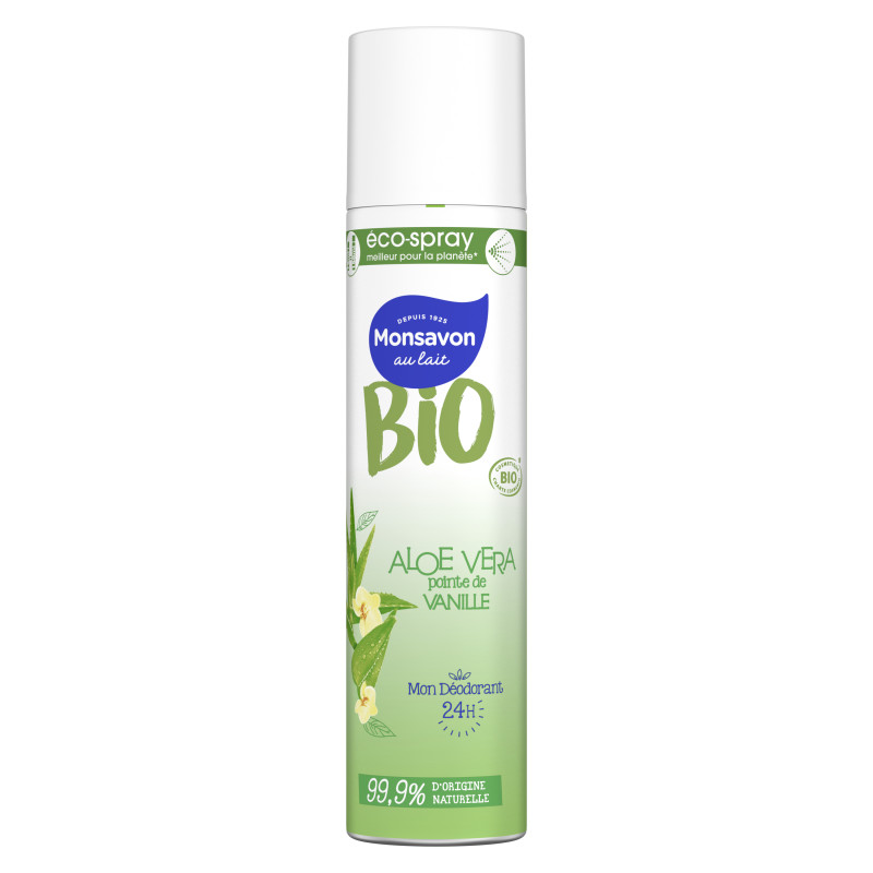 Pack de 6 - Monsavon Bio Déodorant Spray Aloe Vanille 75 ml