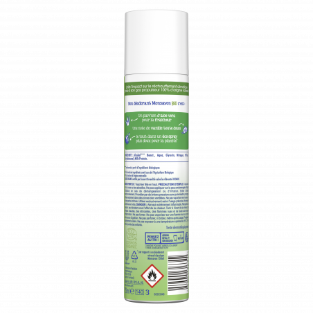 Pack de 6 - Monsavon Bio Déodorant Spray Aloe Vanille 75 ml