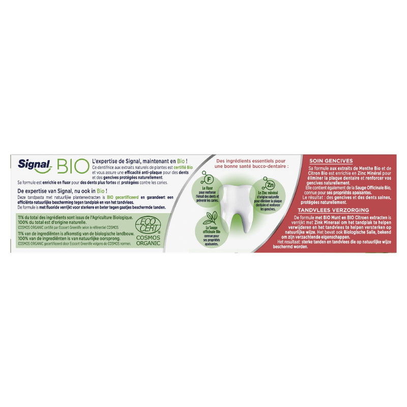 Pack de 24 - Signal Dentifrice Bio Soin Gencives 75ml