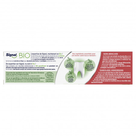 Pack de 24 - Signal Dentifrice Bio Soin Gencives 75ml