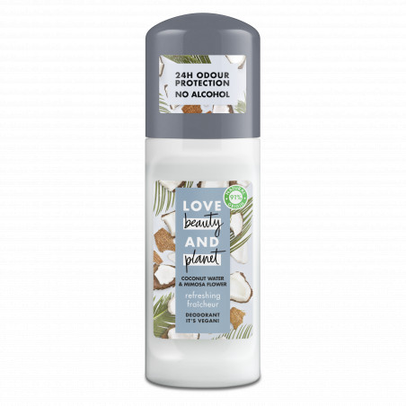 Pack de 3 - Love Beauty And Planet Déodorant Roll On Fraicheur