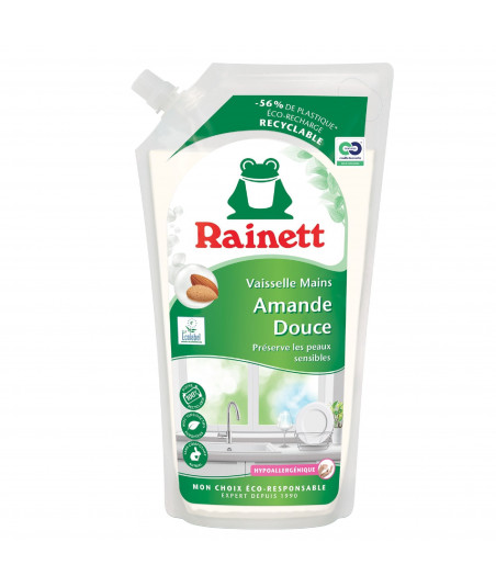 Rainett Liquide Vaisselle Ecologique Amande Douce Recharge 1l Rainett Liquide Vaisselle Ecologique Amande Douce Recharge 1l