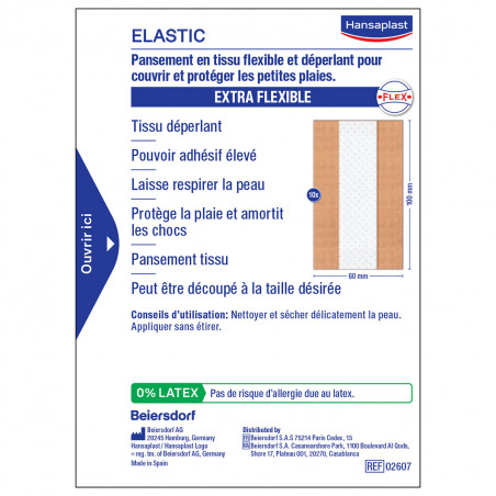 BANDE ELASTIC HANSAPLAST - bandes à découper 1m x 6cm