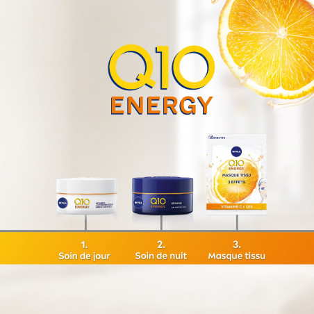 Nivea - Crème visage anti-rides Energie Vitamine C Q10 Power 50ml