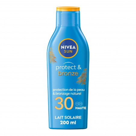 Protection solaire lait NIVEA FPS 30 Protect & Bronze 200ml
