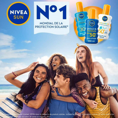 Protection solaire spray NIVEA FPS 6 Huile Carotène Bronzage intense 200ml