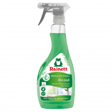 Rainett Nettoyant Vitres Ecolabel Alcool nouveau Spray Eco-conçu 500ml