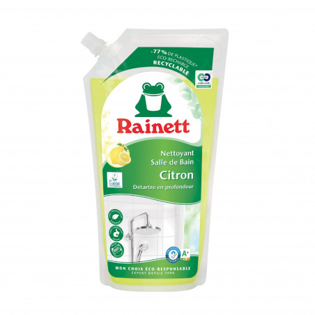 Rainett Nettoyant salle de bain Ecolabel Citron recharge 1L