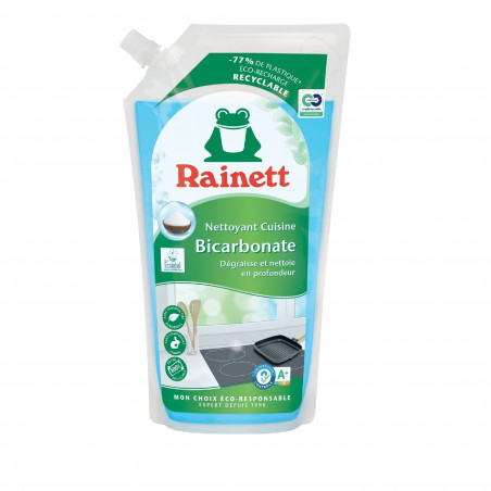 Rainett Nettoyant cuisine Ecolabel Bicarbonate recharge 1L