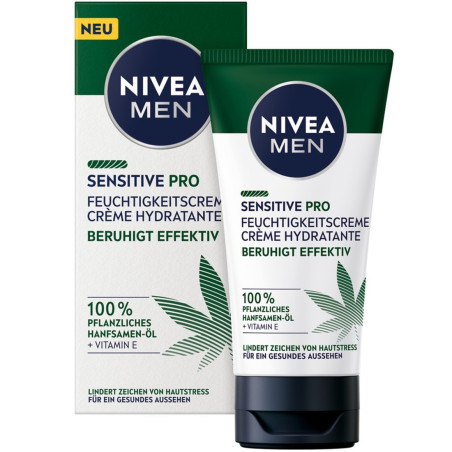 Pack de 2 - NIVEA MEN - Crème Hydratante Visage Homme SENSITIVE PRO ULTRA APAISANT 2X75ml