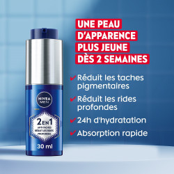 Pack de 2 - NIVEA MEN - Sérum visage Homme 2-en-1 Anti-Âge & Anti-Taches NIVEA MEN POWER 2X30ml 2