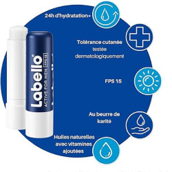 Pack de 6 - LABELLO - Sticks soin des lèvres hydratant LABELLO Active pour Homme 6X5.5ml 2