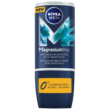 Pack de 3 - NIVEA - Déodorant Bille Homme Magnesium Dry3X 50ml Pack de 3 - NIVEA - Déodorant Bille Homme Magnesium Dry3X 50ml