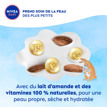 Pack de 10 - NIVEA - Lingettes Bébé Soft & Cream 10 paquets de 57 Pièces