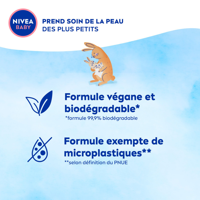 Pack de 10 - NIVEA - Lingettes Bébé Soft & Cream 10 paquets de 57 Pièces
