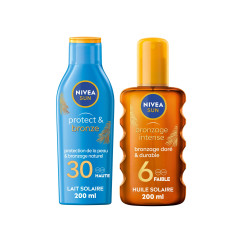 Protection solaire lait NIVEA FPS 30 Protect & Bronze 200ml