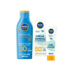 Protection solaire lait NIVEA FPS 30 Protect & Bronze 200ml