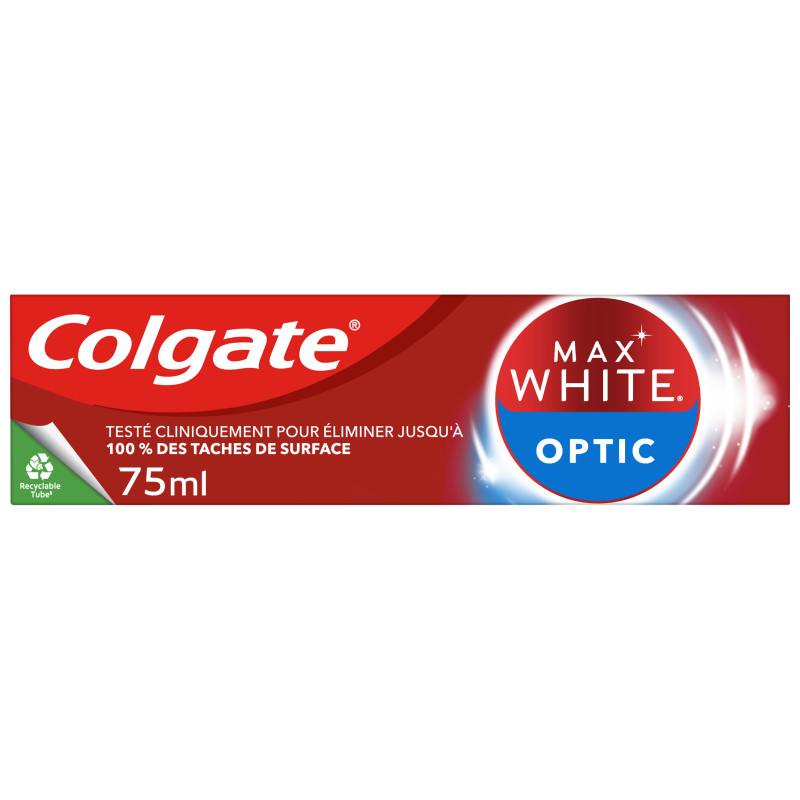 Pack de 12 dentifrices Colgate blancheur instantanée 75ml
