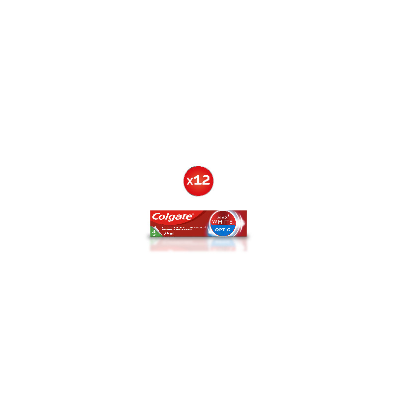 Pack de 12 dentifrices Colgate blancheur instantanée 75ml
