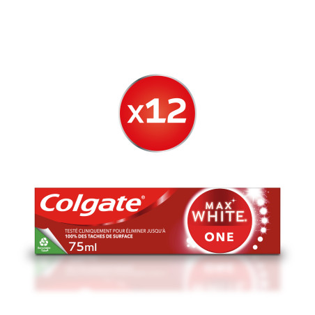 Pack de 12 - Colgates dentifrices Colgate Blancheur 1 teinte 75ml