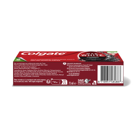 Pack de 12 dentifrices Colgate Blancheur Naturelle charbon 75ml