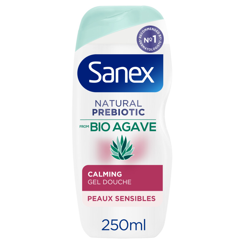 Pack de 6 - Gel douche Sanex Bio Agave apaisant 250ml