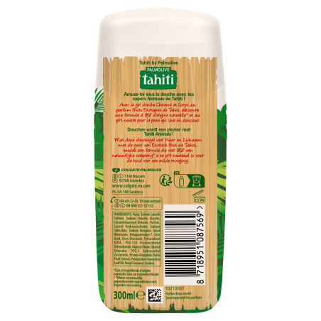 Gel douche Enfant Tahiti Fruits Exotiques Cheveux & Corps  - 300ml Gel douche Enfant Tahiti Fruits Exotiques Cheveux & Corps  - 300ml