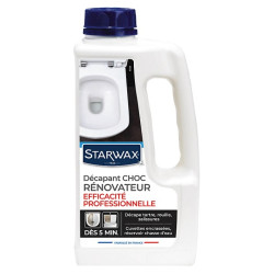 Pack de 2 -  STARWAX - DECAPANT CHOC RENOVATEUR WC - EFFICACITE PROFESSIONNELLE 1 L