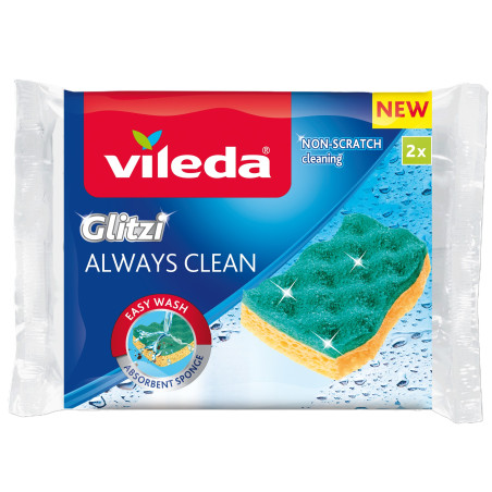 Vileda - Récureurs Glitzi power Inox 2pcs Vileda - Récureurs Glitzi power Inox 2pcs