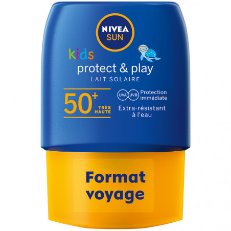 Nivea Sun - Lait Format Voyage Protect & Play Kids  FPS 50+  50Ml