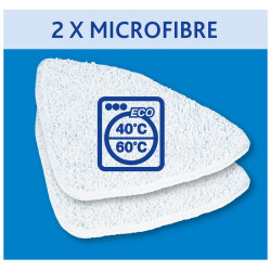 Vileda - Pack de 3 - Recharge Balai vapeur Steam et 100°