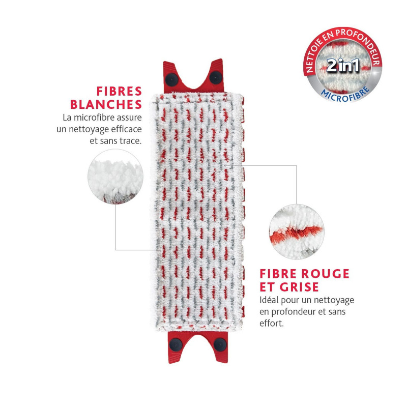 Vileda - Pack de 3 - Recharge Vileda compatible avec Ultramax, Ultramat Turbo de Vileda et 1.2.Spray