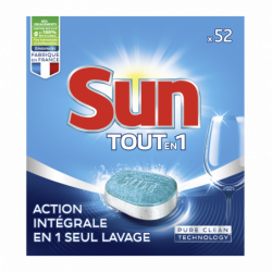 Pack de 6 Sun Tablettes Lave-Vaisselle Tout En 1 Standard 52 Lavages