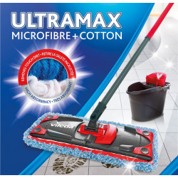 Vileda - Pack de 3 - Recharge Vileda spécial carrelage compatible avec Ultramax, Ultramat Turbo de Vileda et 1.2.Spray