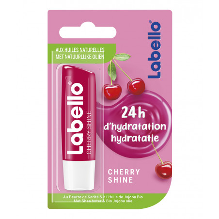 Pack de 6 - Labello Stick soin des lèvres hydratant Huiles naturelles Cerise 5,5ml Pack de 6 - Labello Stick soin des lèvres hydratant Huiles naturelles Cerise 5,5ml