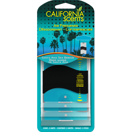 Pack de 6 - California Scents - Désodorisant Brise Marise de Santa Ana - 3 Unités Pack de 6 - California Scents - Désodorisant Brise Marise de Santa Ana - 3 Unités