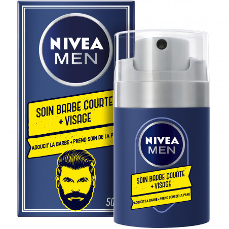 Nivea Men - Pack de 3 - Soin Barbe Courte + visage 50ml