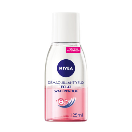 Pack de 3 - Nivea - Démaquillant Yeux Waterproof  Eclat 125ml Pack de 3 - Nivea - Démaquillant Yeux Waterproof  Eclat 125ml